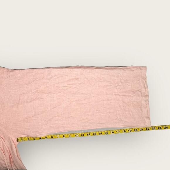 NWT | Krisa | Sleeveless Crop Linen Jumpsuit | Light Pink | Small - Picture 10 of 13